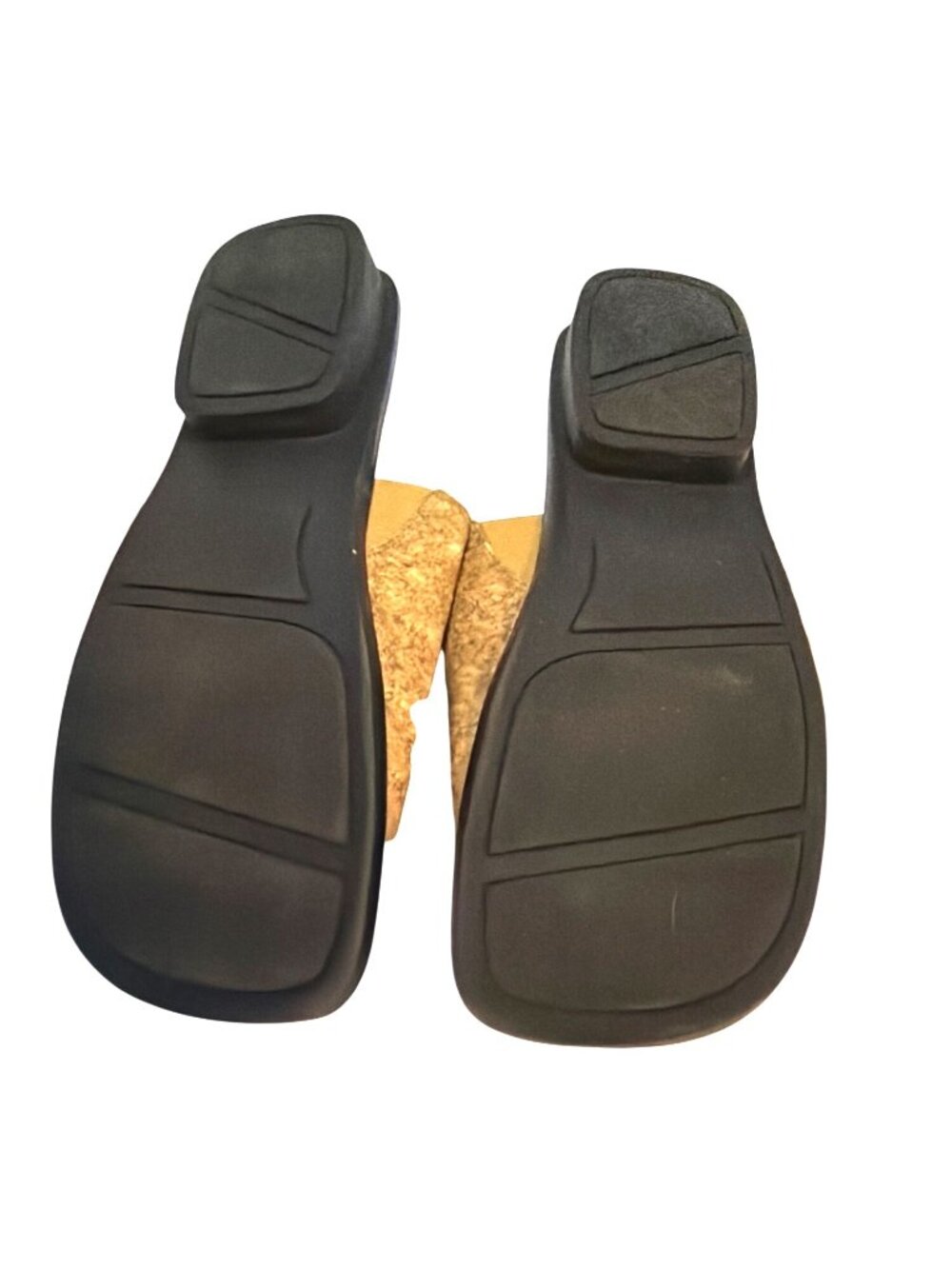 Womens Cork Slide Sandals 9M Open Toe Slip-On Shoes With Low Heel - Picture 7 of 7